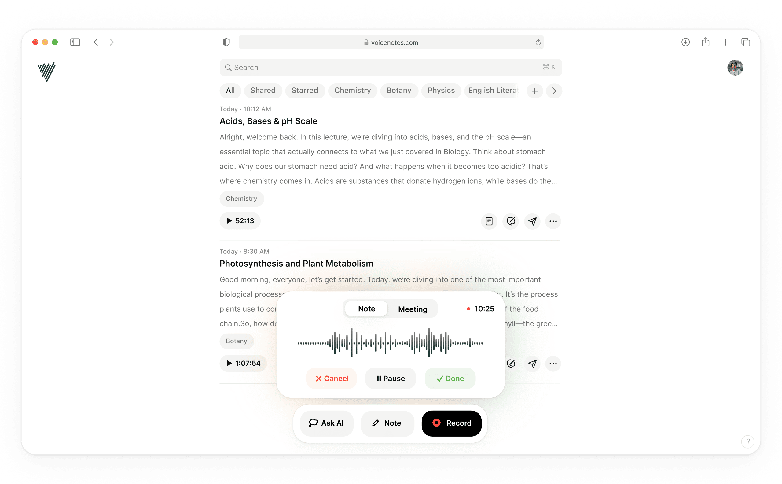 AI-powered noise filtering