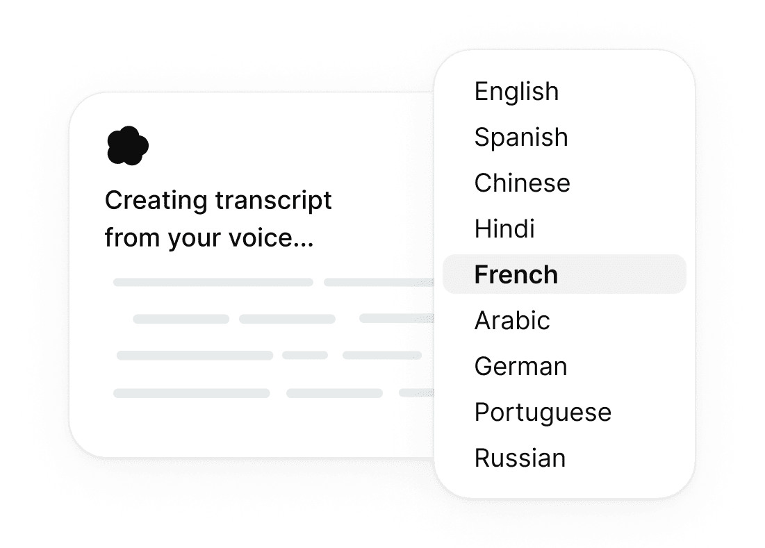 Human-like transcription in 100+ languages